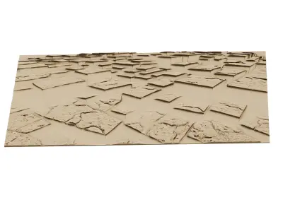 decor set wall panel wall stone relief mural CNC 28 3D model