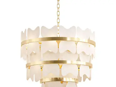 ioanna butterfly chandelier - gold 3D model