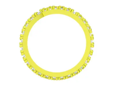 Luxury Multi Row Pave Wrap Ring 3D Model  4357 3D print model