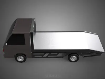 TOW TRUCK FLATBED TOWING TOWTRUCK PICK UP L300 RECOVERY VEHICLE 3D model