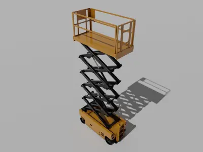Scissor Lift 3d model Low-poly 3D model by fen-die88-fd