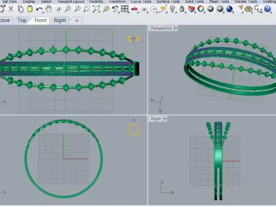 Bracelet 3 3D print model