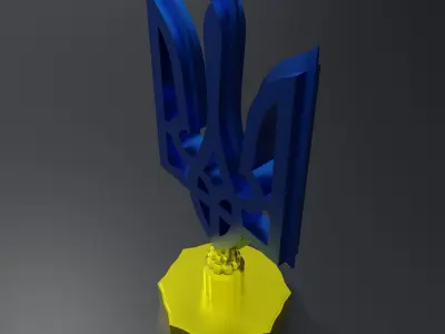 Printable TRIDENT stand model Free 3D print model