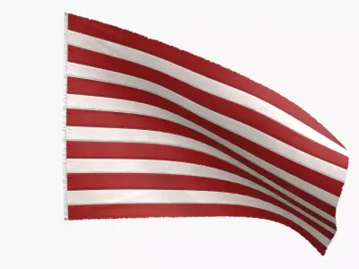 The Sons of Liberty Flag Free low-poly 3D model