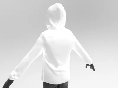 3D cute hoodie Shirt 3D model