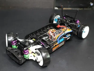 Tamiya TT01 RWD drift car conversion kit 3D print model