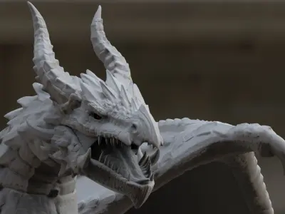 The Dreadful Dragon Magnarion  Zbrush Project File 3D model