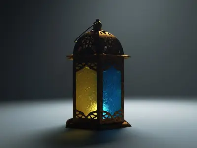 arabic lantern 2 3D model