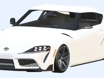 2020 Toyota GR Supra Low-poly 3D model