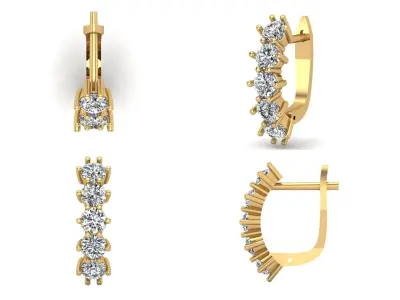 Earrings n 66 3D print model