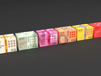 Cardboard Box - Cardboard Packages 3D Model Low-poly 3D model