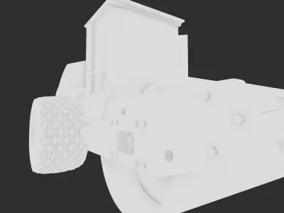 road construction vehicle vibratory contractor 3D model