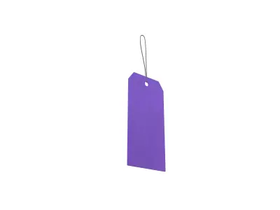 Gift Tags v1 007 Low-poly 3D model