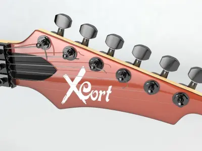 Electric Guitar Cort X6 3D model