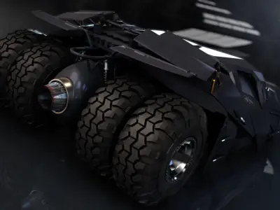 Dark Knight Batmobile 3D model