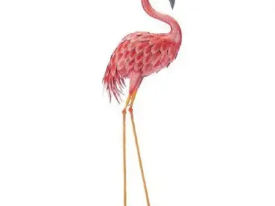 Pink Moriah Flamingo Garden Art 3D model