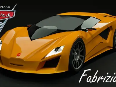 Fabrizio from Cars 2 3D model