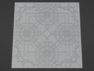 Emin Inonu Town Square Low-poly 3D model