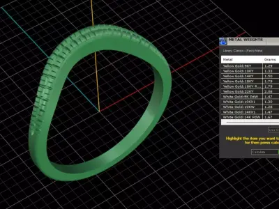 ring woman  3D print model 76