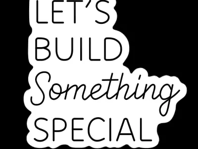 Lets Build Something Special Neon Sign 3D model