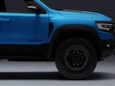Ram 1500 TRX Low-poly 3D model