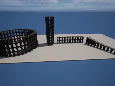 ROMAN ARCHITECTURE WICH STONE 3D model