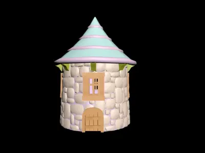 Medieval House 49 3D print model 3D model