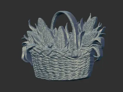 corn basket cnc 3D print model