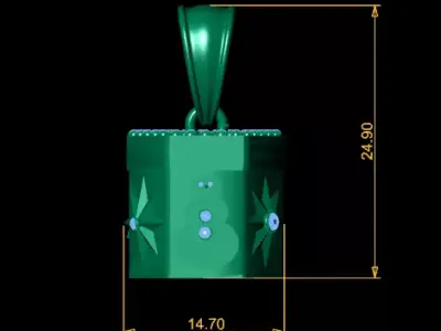 Luxury Hexagonal Memorial Pendant 3D Printable Keepsake Charm 3D print model