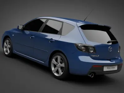 2008 Mazda 3 3D model