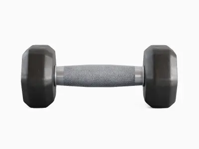 Rubber Dumbbell 01 Low-poly 3D model