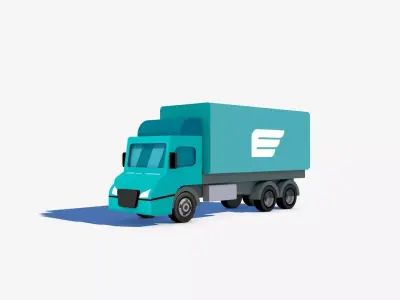 Cartoon Stylized Truck 3D model