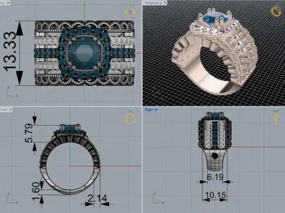 Eastern ring   438 3D print model