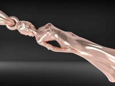 PRINCESS PENDANT 3D print model purchase
