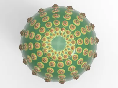 Cactus Table Lamp Low-poly 3D model