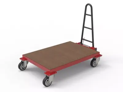 EQUIPMENT TROLLEY Low-poly 3D model