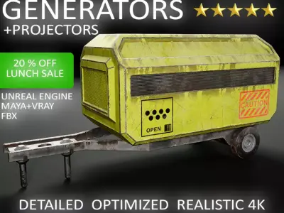 Generators and Projectors By JVAD3D Low-poly 3D model