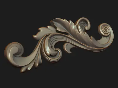Carved decor 010 3D model 3D model
