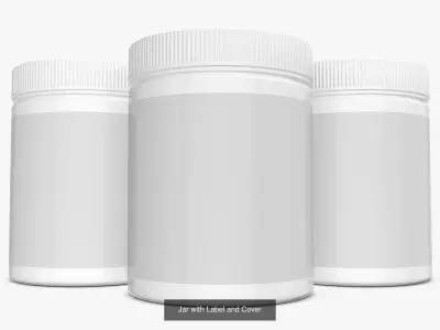 Bottles Jar Shaker Collection 1 3D Model Pack