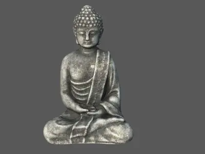 ANCIENT BUDDHA Low-poly 3D model