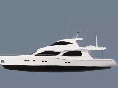 Luxury Yacht Model 3D model
