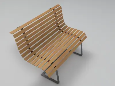 Wood Chair Free 3D model buy