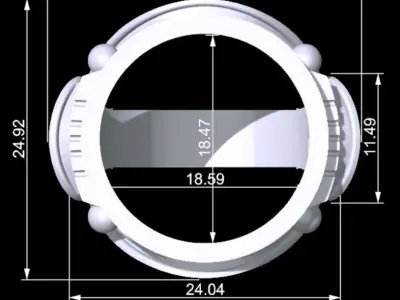 Coin Ring 1 3D print model