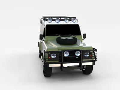 Land Rover Defender 110 Hard Top rev 3D model