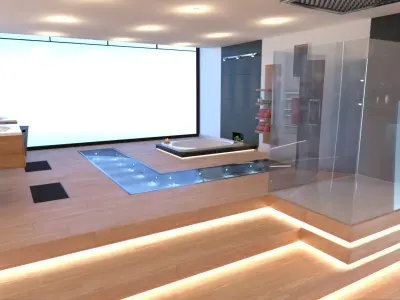 Large Bathroom 3D model