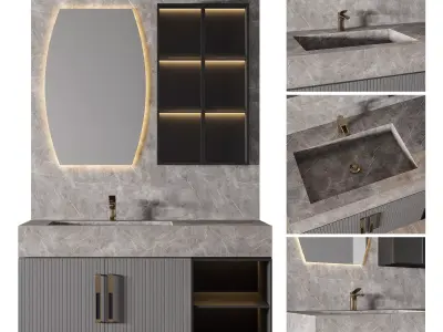 Luxury Bathroom 104 3D model