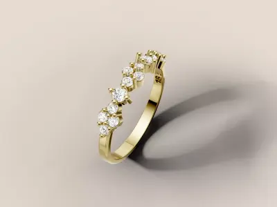 Fashion Ring 3D print model shop