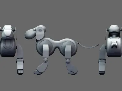 robot dog 3d model 3D model