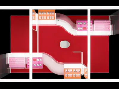 Jewelry exhibition Stand 3D model