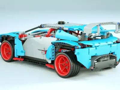 LEGO Rally Car 3D model